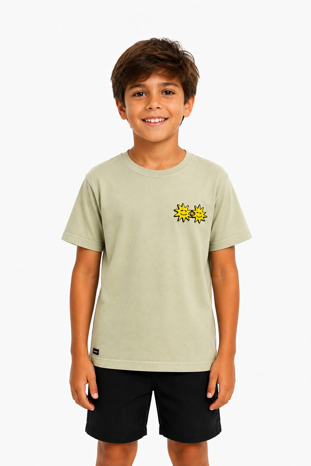 Camiseta Infantil Xilogravura Palha
