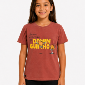 Camiseta Infantil Clima de Dominguinho Chocolate