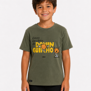 Camiseta Infantil Clima de Dominguinho Oliva