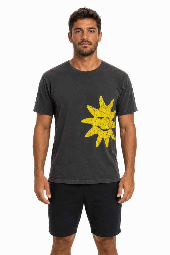 Camiseta Sol Chumbo