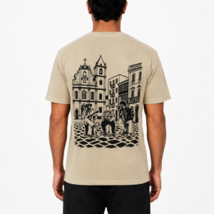 Camiseta Xilogravura Palha
