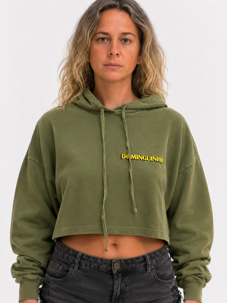 Moletom Feminino Estonado Oliva
