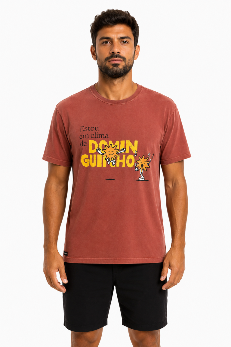 Camiseta Clima de Dominguinho Chocolate