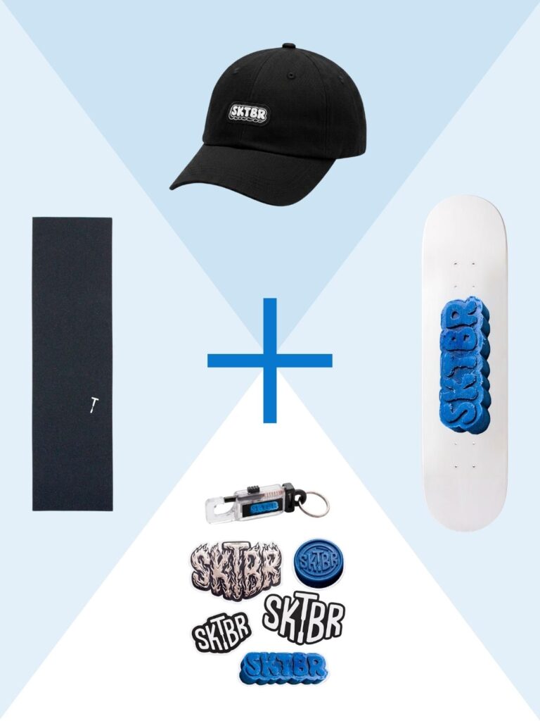 SUPER COMBO Shape + Lixa + Boné + Kit SKTBR Goodies