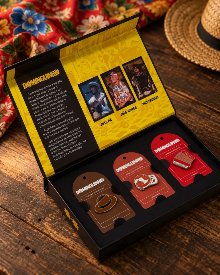 Kit Dominguinho 3 Pins — Coleção Colecionador