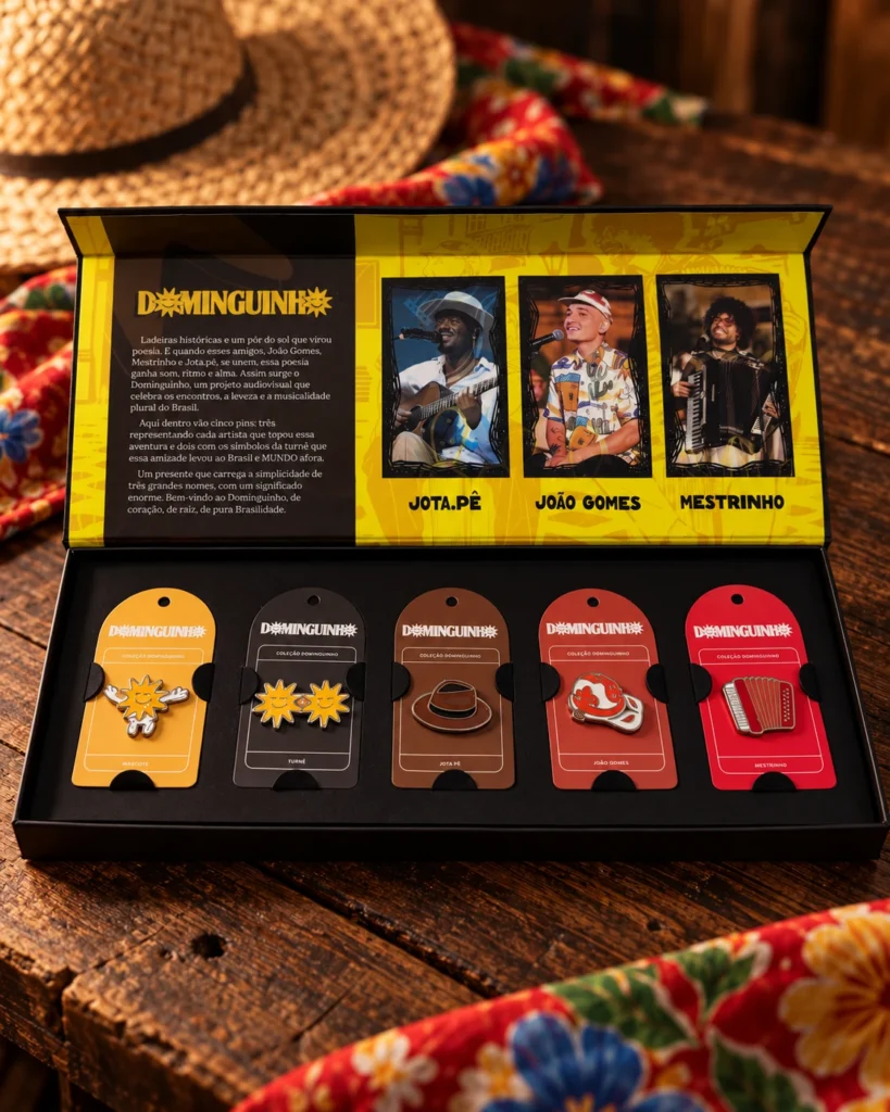 Kit Dominguinho 5 Pins — Coleção Completa